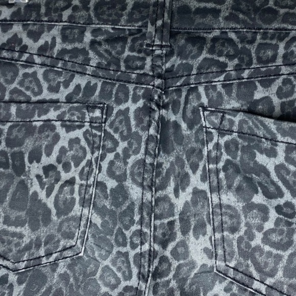 INC stretch animal print denim pants-2p - Picture 7 of 7
